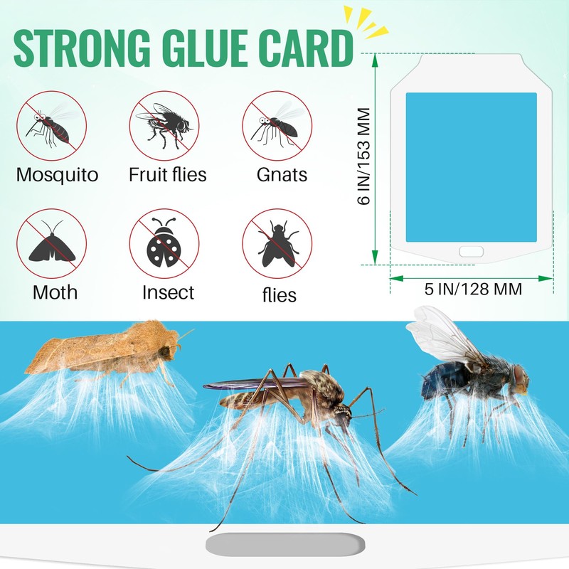 Qualirey 20 Pack Flying Insect Trap Refill, Compatible with osvdo