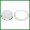 Motoforti 4" Boat White Circular Inspection Hatch Deck with Detachable