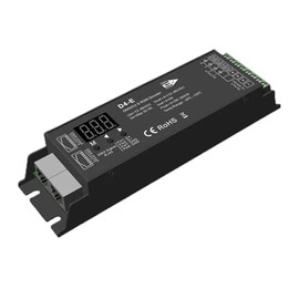 DMX512 & RDM LED Decoder, 4-Kanal, 5A pro Kanal, 12-24V DC, LED-Steuergerät mit Display (DE-E)