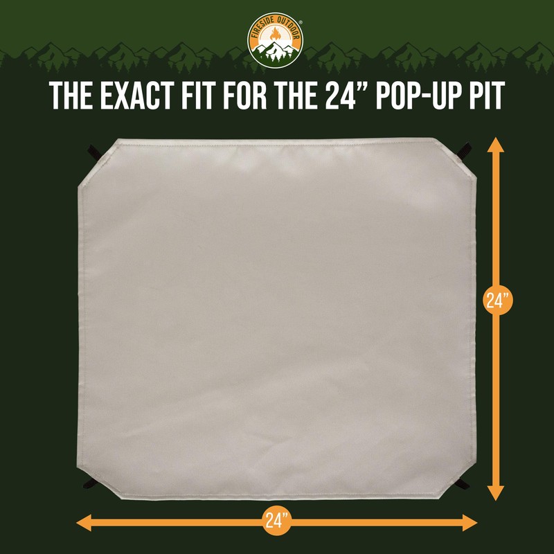 Fireside Outdoor Replacement Heat Shield 24"x24" - Firepits for Outside,