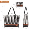 Laptop Tote Bag for Women Large Canvas Womens Briefcase Waterproof