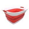 SAMMART Collapsible Plastic Laundry Basket - Foldable Pop Up Storage