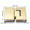 Heavy Duty Shower Glass Door Hinge,Solid One-Piece Precision Cast with