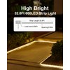 LUHLEE Solar LED Strip Lights Outdoor,Brighter 600 LED 32.8FT Solar