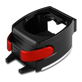 VORCOOL Car Cup Holder Adjustable 2 in 1 Car Drink Stand Cell Phone Holder Air Vent Mount (Red)