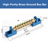 8 Positions Terminal Bus Bar Block 6 Pack Brass Wire