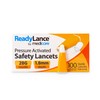 ReadyLance, Pressure Activated Safety Lancets, 100 Lancets, 28Gx1.8MM, Orange