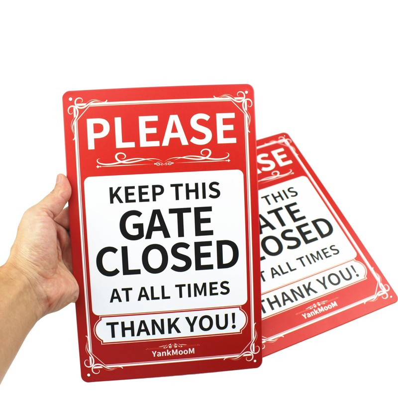 2 Pack Please Keep This Gate Closed At All Times