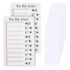 Diffaxy Pack of 2 Checklist Boards, Portable To Do List