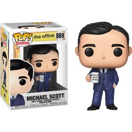 POP The Office - Michael Scott Funko Pop! Vinyl Figure (Bundled with Compatible Pop Box Protector Case), Multicolored, 3.75 inches
