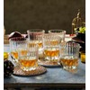 HISTORY COMPANY Luxury Crystal Double Rocks Glass, 2-Piece Set, Crafted