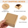 Qilery 60 Pcs Shipping Boxes Small Corrugated Cardboard Box Packaging
