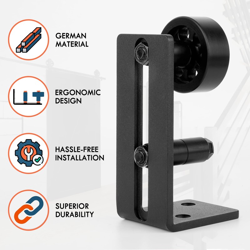 Quality Merch 2 Pack Barn Door Floor Guide - Sliding
