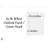Bulk White 8.5" x 11 Inches Card Stock Paper, 67Lb