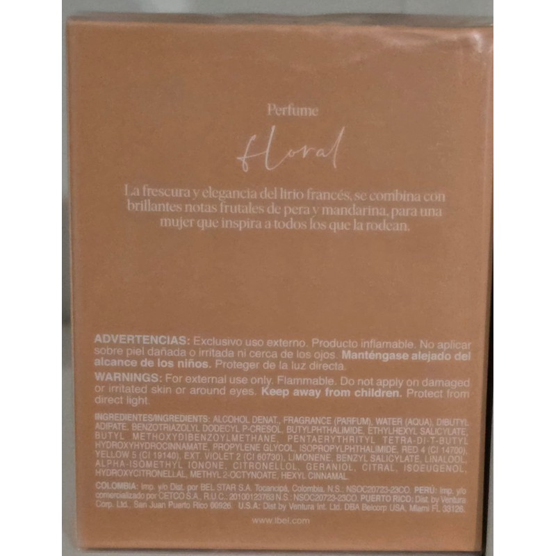 L'BEL - Fleur Perfume para Mujer de Larga Duración 50ml