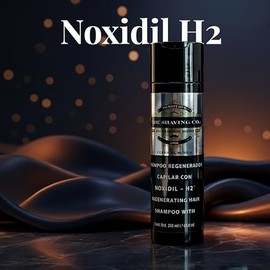 THE SHAVING CO Shampoo para crecimiento del cabello. - REGENERADOR CAPILAR - Con NOXIDIL H2. Libre de Parabenos - Hipo Alergenico - Clínicamente Proba