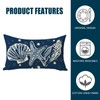 Fahrendom Coastal Lumbar Decorative Rectangle Pillow Cover 12 x 20