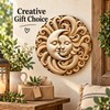 Round Sun and Moon Wall Sign – Waterproof Aluminum Garden