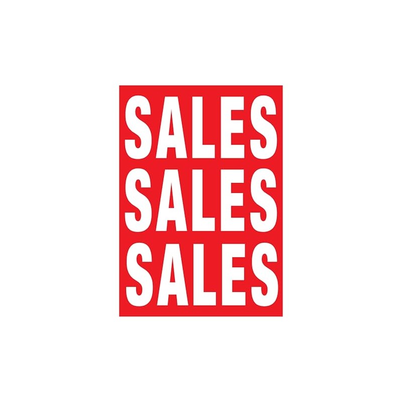 Printed Sale Posters Window Sign Sale Size A4 Shop Display