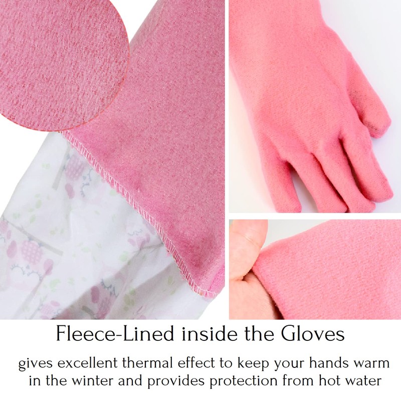 Myungjin Fleece-Lined, Flock Lining, Insulated Medium Cuff, Reusable Waterproof Household