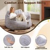 WLIVE 43'' Giant Bean Bag Chair, Bean Bag Sofa with