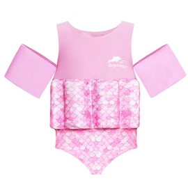 Gogokids Toddler Floaties, One Piece Swimsuit with Bulit-in Floatation and Arm Wings for Boys and Girls 20-50 lbs, Kids Swim Vest