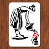 INFUNLY A4 Size Banksy Art Stencil: The Woman Watering The