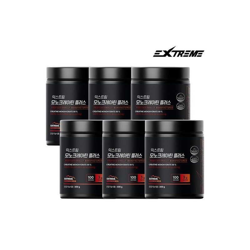Extreme Monocreatine Plus 300g 6 Bottles (600-day supply) / 익스트림