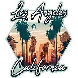 Los Angeles California Souvenir Vinyl Decal Sticker B 12-Inch