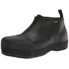 Bogs Mens Overshoe Zip CT Composite Toe Boot, Black, Size