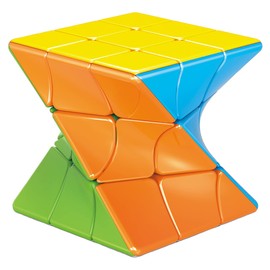 Twisty Speed Cube 3X3X3 Twisted Magic Cube Puzzle Toy Stickerless Colorful