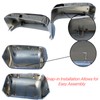 Abagael Chrome Top Half Mirror Caps Cover Trim Compatible with