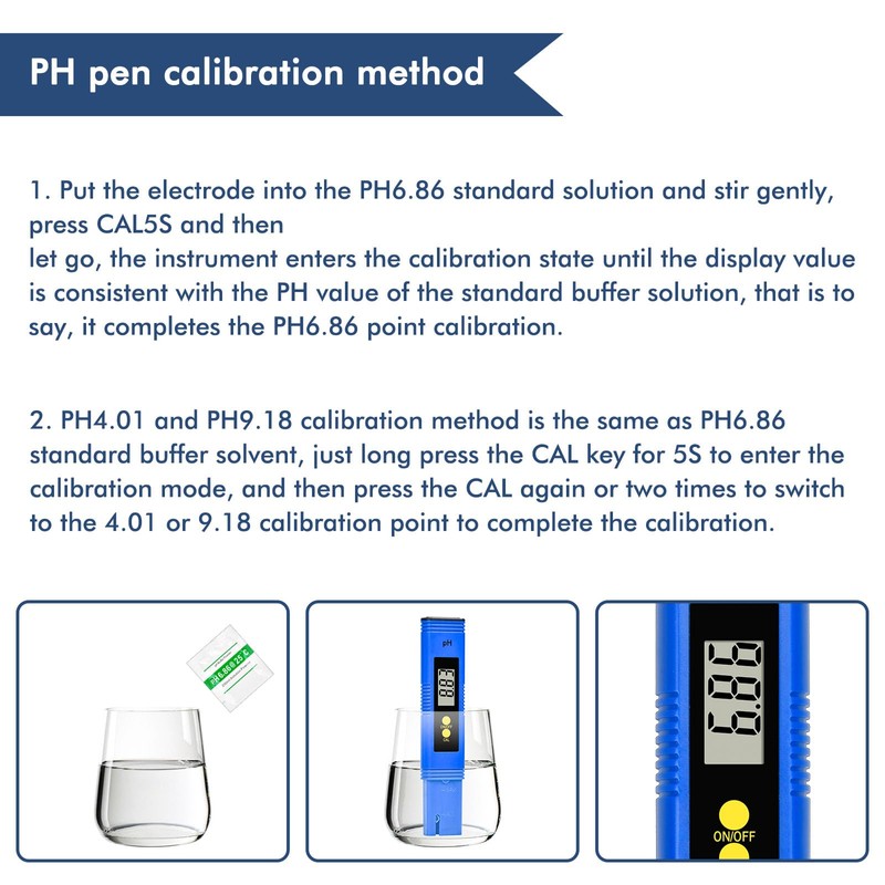 PH Meter Digital TDS Meter Set PH Tester Pool Measuring
