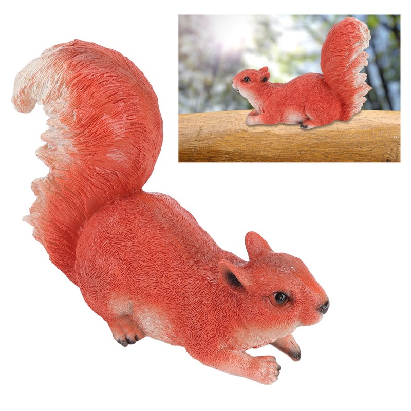 Resin Squirrel Figurine Statue Garden Landscape Decoration Animals Ornaments for