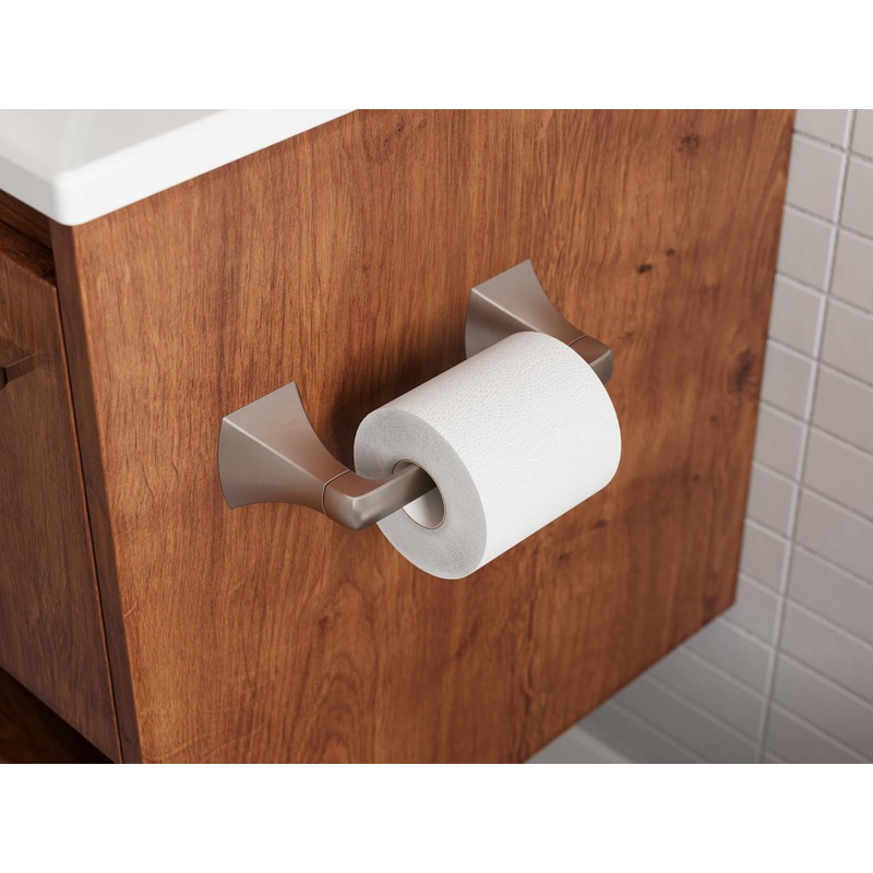 Pfister Bruxie Toilet Paper Holder, Bathroom Tissue Roll Holder, Wall-Mounted,