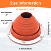 Cyvposm Silicone Stove Jack Kit for Tent,Flexible High Temp Tent