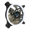 APEVIA 12L-CWH 120mm Silent Dual Rings White LED Fan with