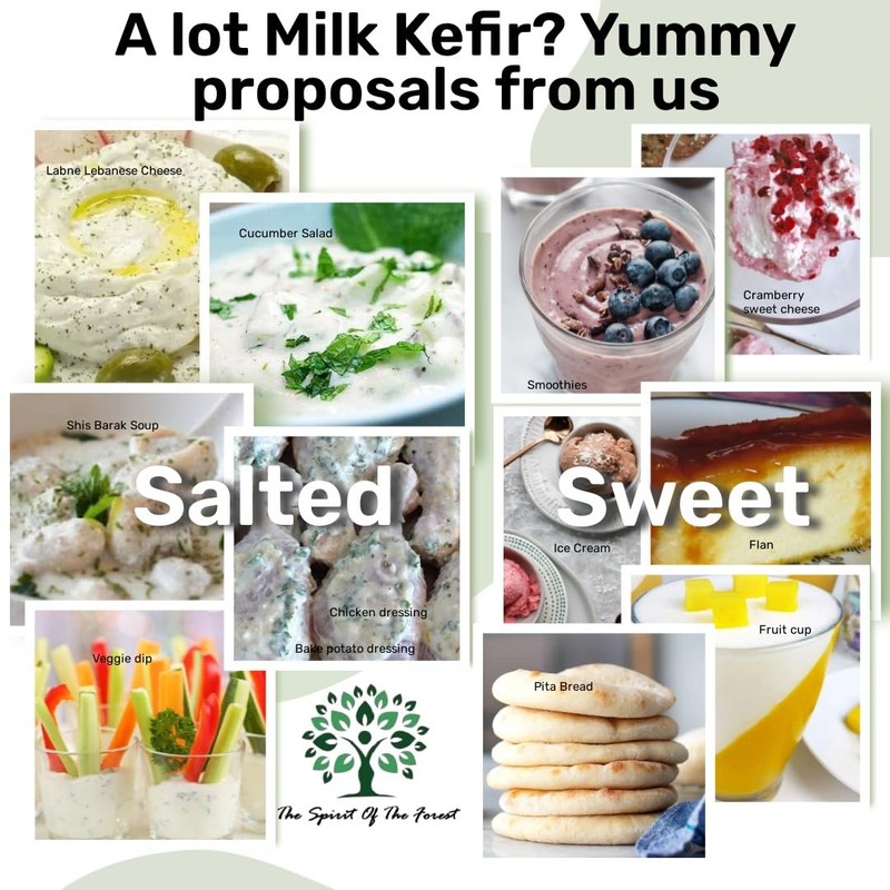 Milk Kefir Grains, Live Fresh, Kefir Cultures, 50 Billion Active