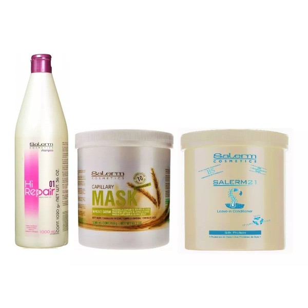 Salerm Kit Ultra Reparación Shampoo + Mask Germen Trigo + Salerm 21
