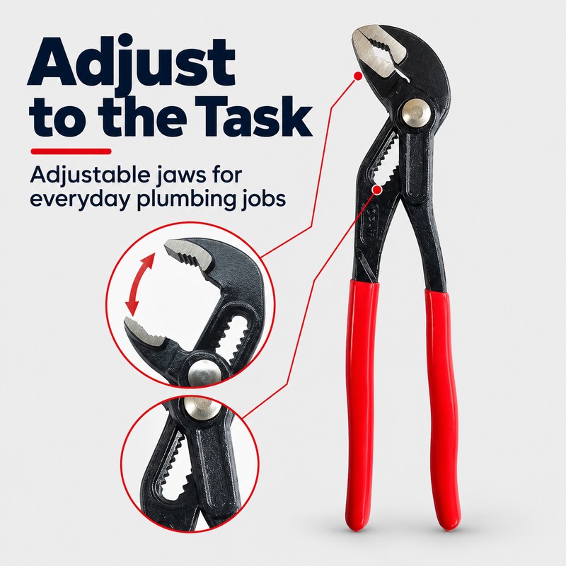 Adjustable Water Pump Pliers for Plumbing Repairs – Chrome Vanadium