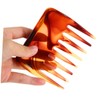 PACKOVE 2Pcs Tooth Combs Retro Wide Tooth Hairdressing Combs for