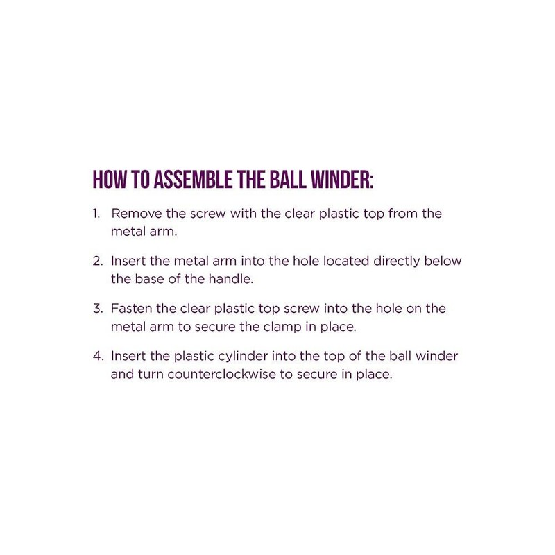 Knit Picks Yarn Ball Winder for Knitting and Crocheting (Purple)