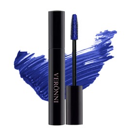 Blue Mascara, 3D Mascara Fiber Lashes High-pigmented Fast Dry Waterproof & Smudgeproof Voluminous Mascara Eye Make up Lasting All Day