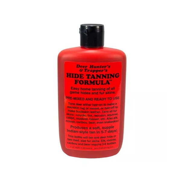 Unbranded hide tanning formula for trappers and hunters