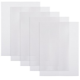 Fursuit Eye Mesh, 5 Sheets 0.5mm White Buckram Mesh, 11.8in x 7.87in Waterproof Printable PVC Eye Mesh Sheet for Therian Mask, Cosplay Props Fursuits, Handicrafts Making