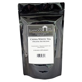 Elmwood Inn Fine Teas, Bai Mudan Organic White Tea, 8-Ounce Pouch