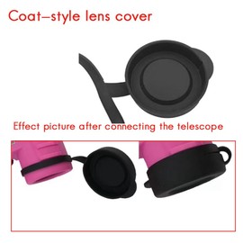 Tebbomp 2 Pieces Binoculars Protective Rubber Objective Lens Cap Binocular Best Protect 52-55MM