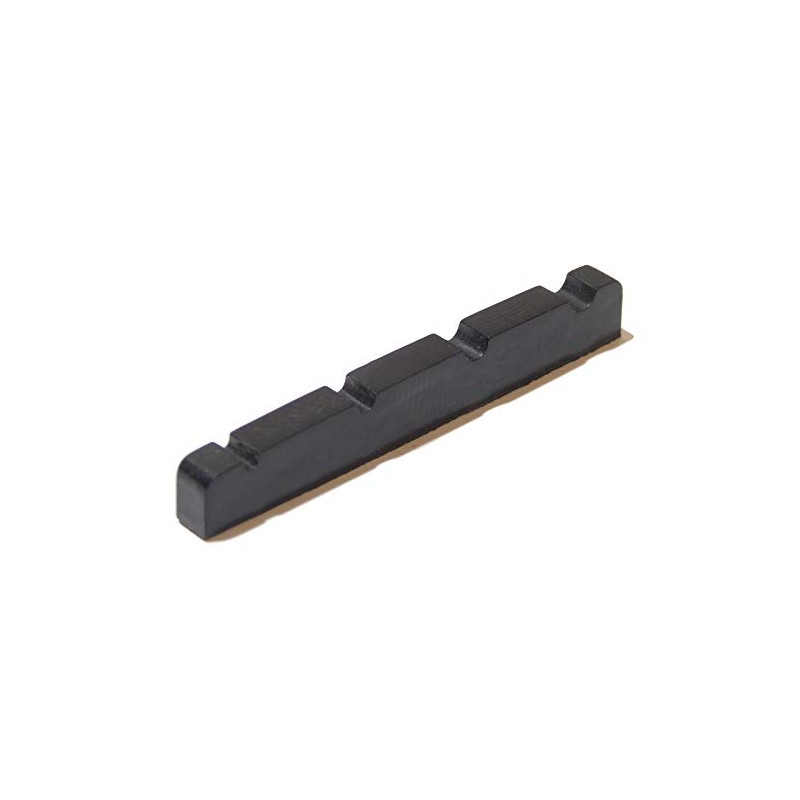 Black bass guitar top nut 4 string 40mm x 3.5mm