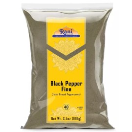 Rani 라니 블랙 페퍼 파인 파우더 80 메쉬 3.5온스 (100g) ~ 올 내추럴 텐 친화적 NON-GMO 코셔 베트남 제품 Rani Black Pepper Fine Powder 80 Mesh 3.5oz (100g) ~ All Natural Vegan Friendly NON-GMO Kosher Vietnamese Product