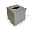 OSCO Faux Leather Tissue Box - Grey